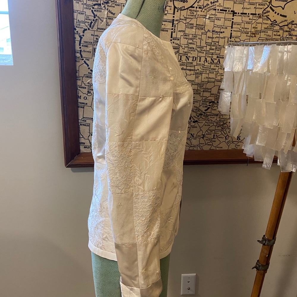 Rena Lange Silk Blend Jacket SZ4 - Picture 2 of 12
